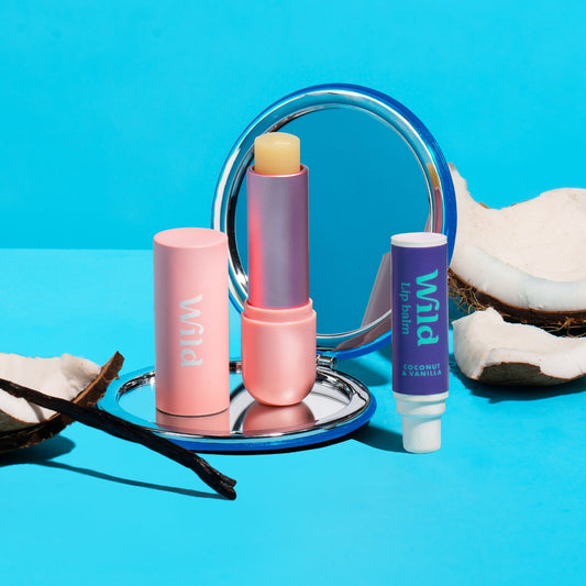 Rose Lip Balm Case + Coconut & Vanilla Refill Starter Pack